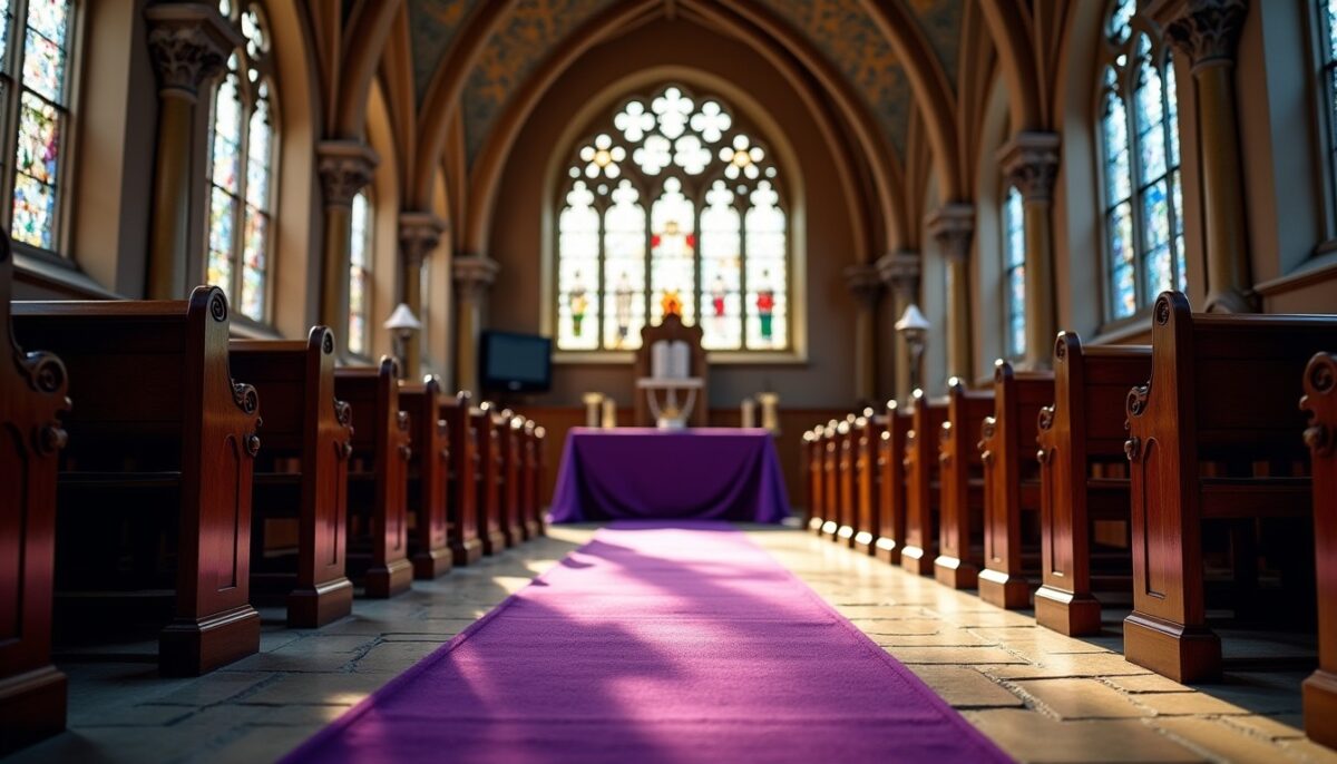 Les couleurs liturgiques du Carême : symboles et significations dans la tradition chrétienne Les couleurs liturgiques du Carême : symboles et significations dans la tradition chrétienne