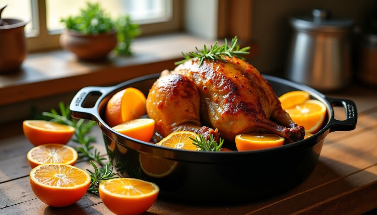 Préparation express du canard à l’orange en cocotte : un délice simple et rapide
