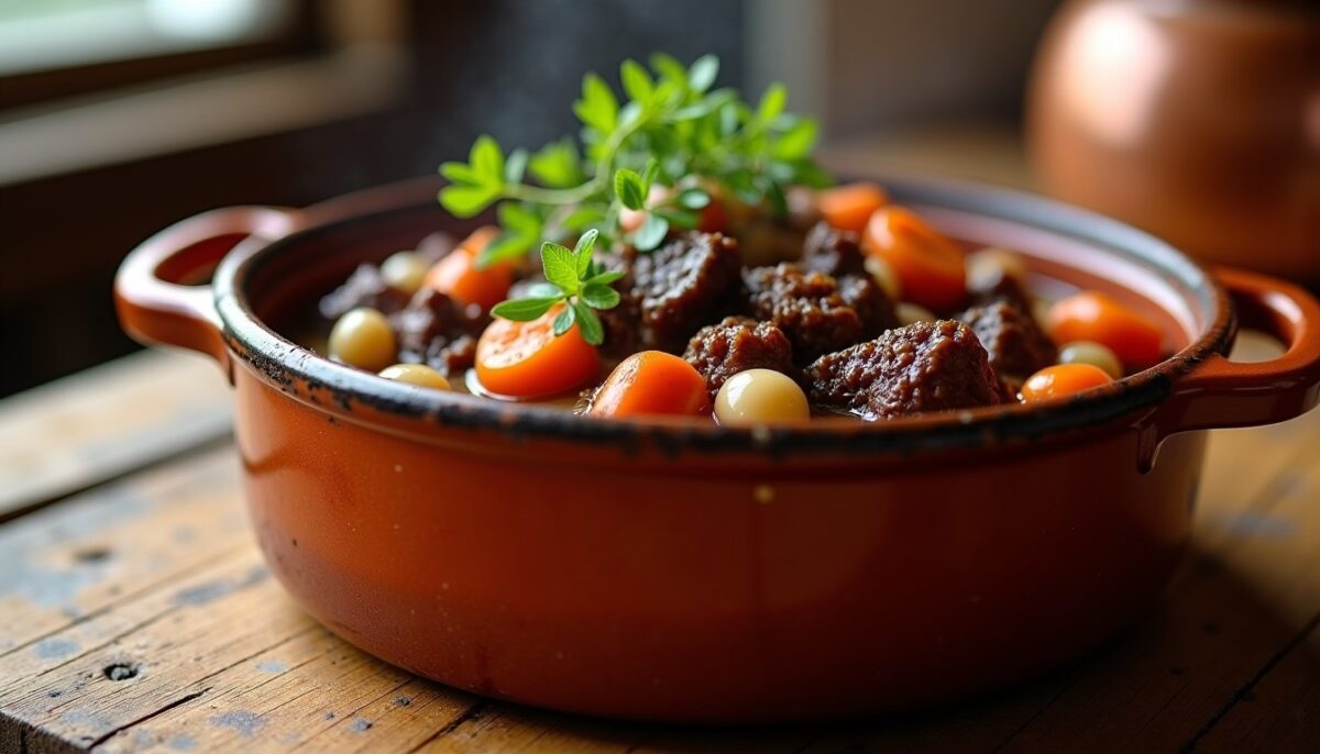 Daube de bœuf classique : une recette simple pour un goût authentique et fondant
